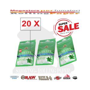 Φιλτράκια Cartel Menthol Slim 6 mm – 20 σακουλάκια των 120 φίλτρων