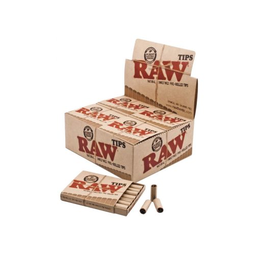 Χάρτινα τζιβανάκια RAW Pre-Rolled Slim φυσικά αλεύκαστα – 20 συσκευασίες
