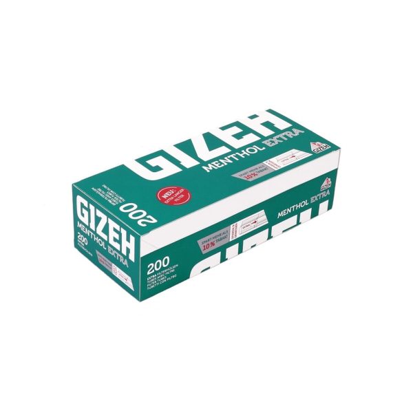 master-144 Άδεια τσιγάρα για γέμισμα Gizeh Menthol King Size με μακρύ φίλτρο 24 mm – συσκευασία με 200 άδεια τσιγάρα