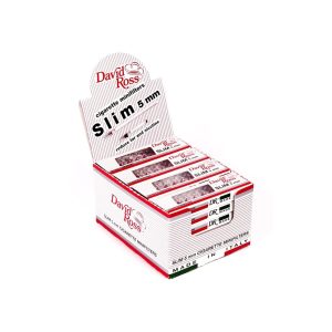 Επιστόμια τσιγάρου David & Ross Slim 5 mm επαναχρησιμοποιούμενα – 24 καρτέλες blister των 10 τεμαχίων