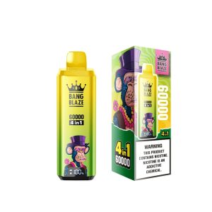 Bang Blaze 60K 4-in-1 – 60.000 τζούρες – Φράουλα Μάνγκο / Φράουλα Ακτινίδιο / Μήλο Σταφύλι / Καρπούζι Φρούτο του δράκου