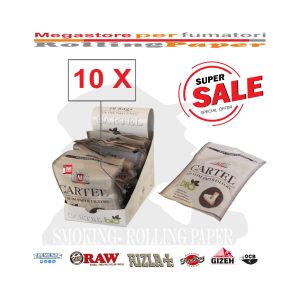 Φιλτράκια Cartel Organic Slim 6 × 15 mm – 10 σακουλάκια των 120 φίλτρων