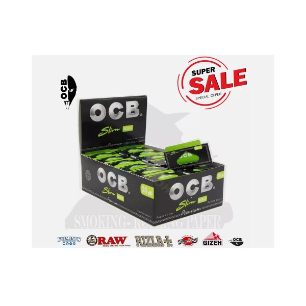 Χαρτάκια στριφτού σε ρολό OCB Premium Rolls King Size Slim – 24 ρολά