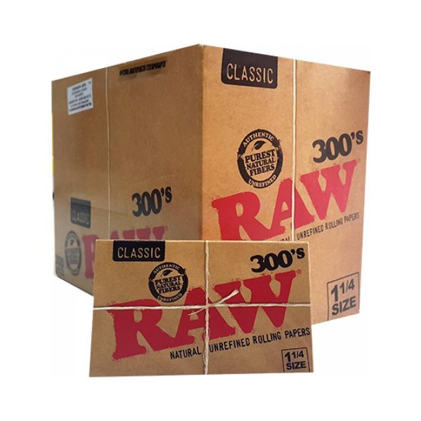 master-253 Χαρτάκια στριφτού RAW Classic 300’s Medium 1¼ – 40 πακετάκια των 300 φύλλων