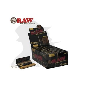 Χαρτάκια στριφτού RAW Classic Black Medium 1¼ με φίλτρα – συσκευασία με 24 πακετάκια