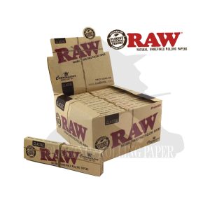 Χαρτάκια στριφτού RAW Classic Connoisseur King Size Slim με φίλτρα – συσκευασία με 24 πακετάκια