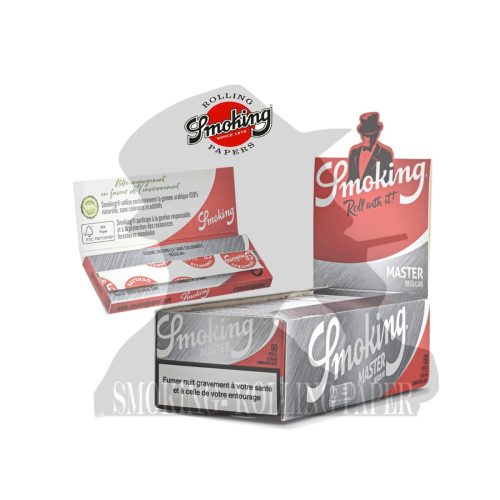 master-339 Χαρτάκια στριφτού Smoking Master Silver Regular – συσκευασία με 50 πακετάκια