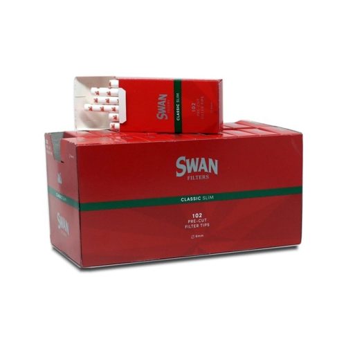 master-359 Φιλτράκια Swan Red Classic Slim Poppa Tips 6 mm – 20 συσκευασίες των 120 φίλτρων