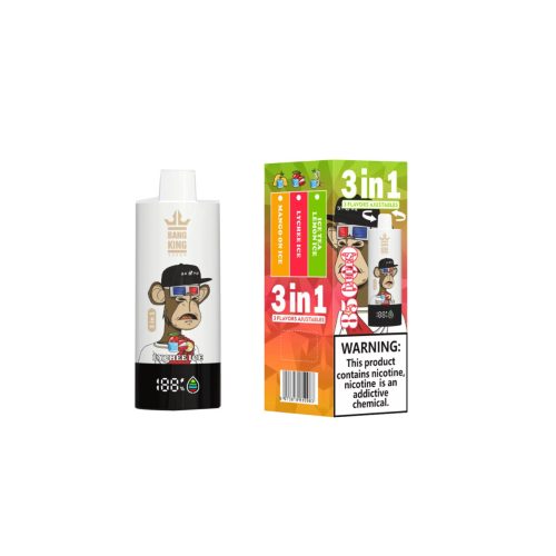 Bang King 85K 3-in-1 – 85.000 τζούρες – Τσάι λεμόνι / Λίτσι / Mango Ice