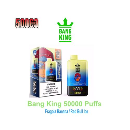 Bang King 50K 2-in-1 – 50.000 τζούρες – Φράουλα Μπανάνα / Red Bull Ice