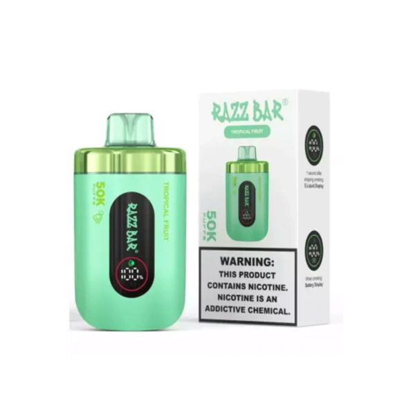 master-370 Razz Bar 50K – 50.000 τζούρες – Τροπικά φρούτα / Tropical Fruit