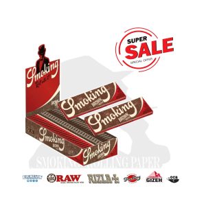 Χαρτάκια στριφτού Smoking Brown Regular – συσκευασία με 25 πακετάκια