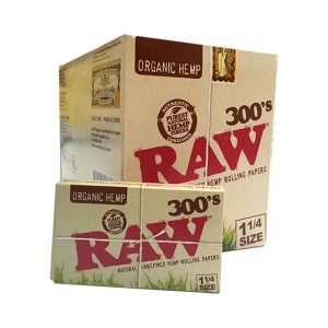 Χαρτάκια στριφτού RAW Organic 300's Medium 1¼ – 40 πακετάκια των 300 φύλλων