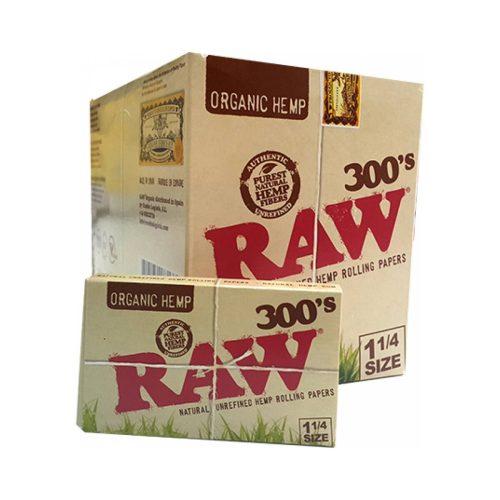 master-393 Χαρτάκια στριφτού RAW Organic 300's Medium 1¼ – 40 πακετάκια των 300 φύλλων