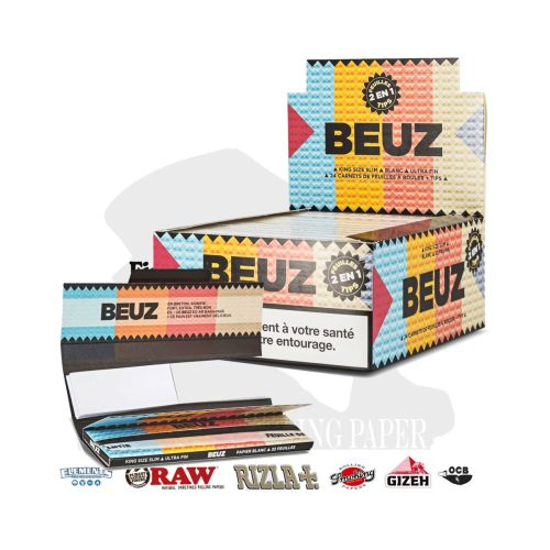 master-76 Χαρτάκια στριφτού BEUZ Ciel King Size με φίλτρα – συσκευασία με 24 πακετάκια