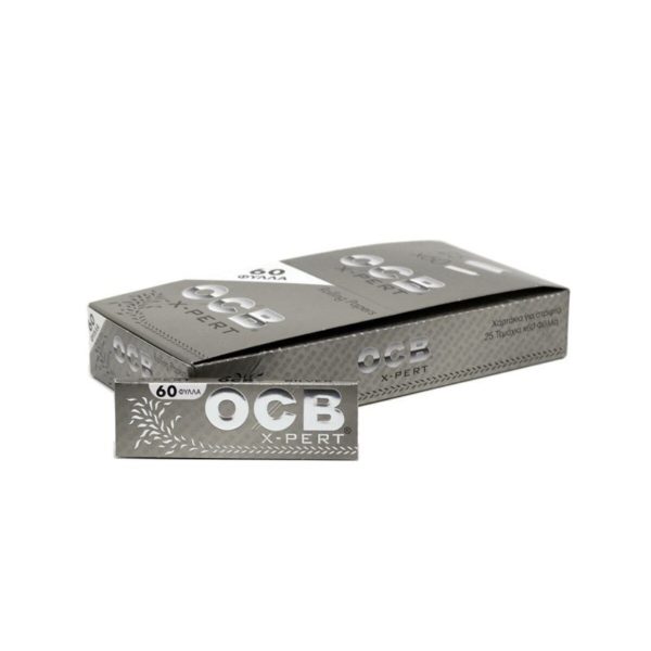 master-9 Χαρτάκια στριφτού OCB X-Pert Silver Regular – συσκευασία με 50 πακετάκια